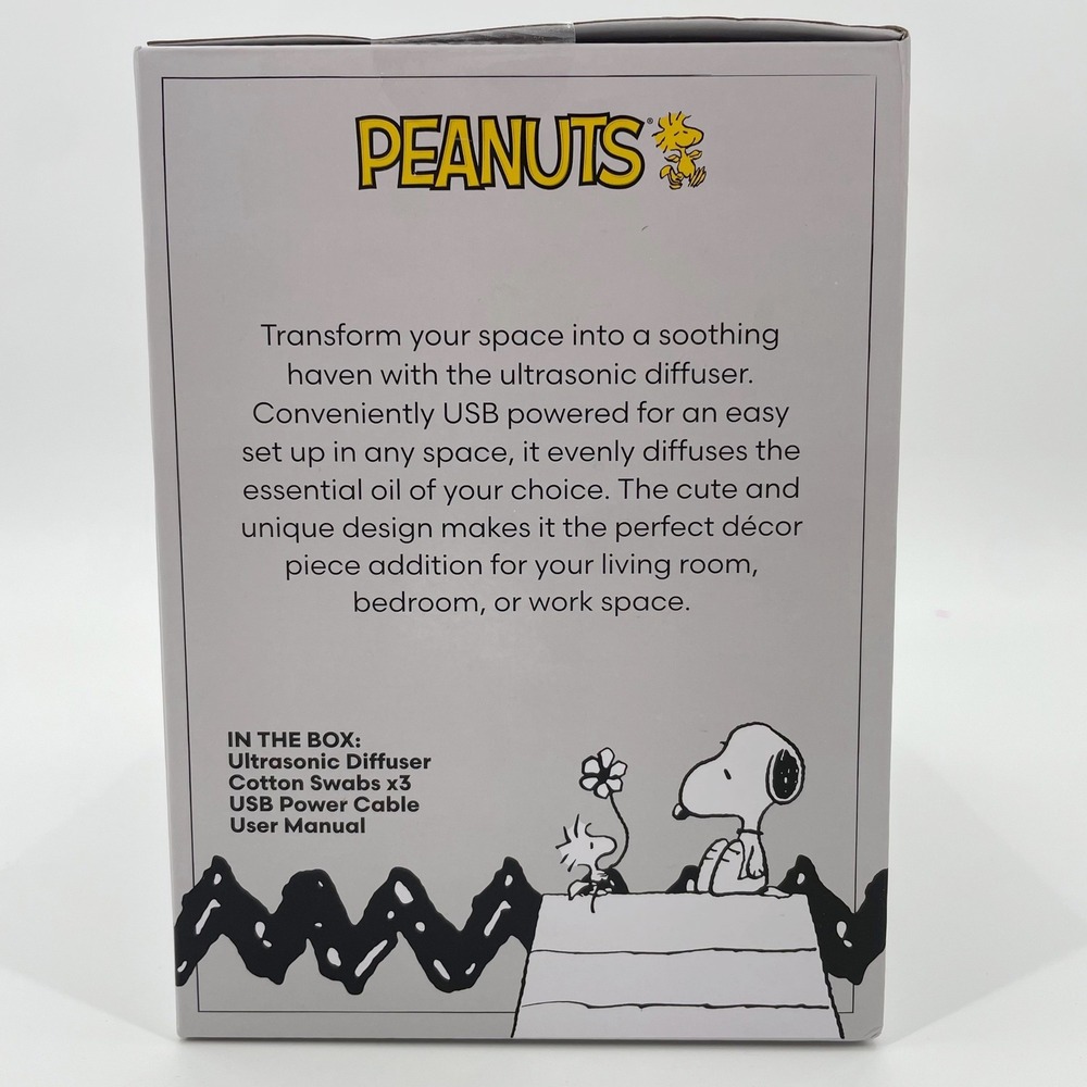 Peanuts Snoopy Ultrasonic Diffuser USB Powered 275ml 2 Mist Modes New sealed - Picture 4 of 7